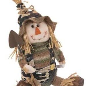 Camo Shovel Plush Scarecrow Fall Table Home Decoration Thanksgiving Decor